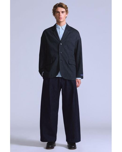 Levi's Blue Pleated Trousers for men