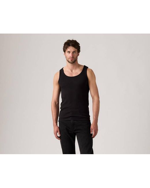 Levi's Black Pride Rib Tank 2 Pack for men