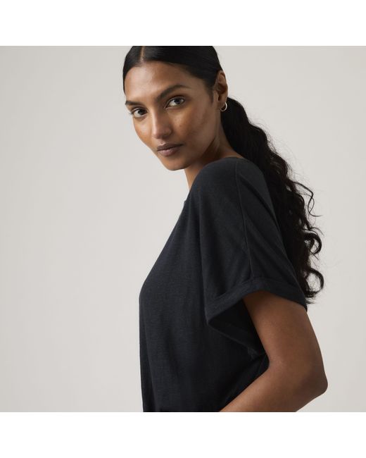 Levi's Black Lori Linen Dolman Tee