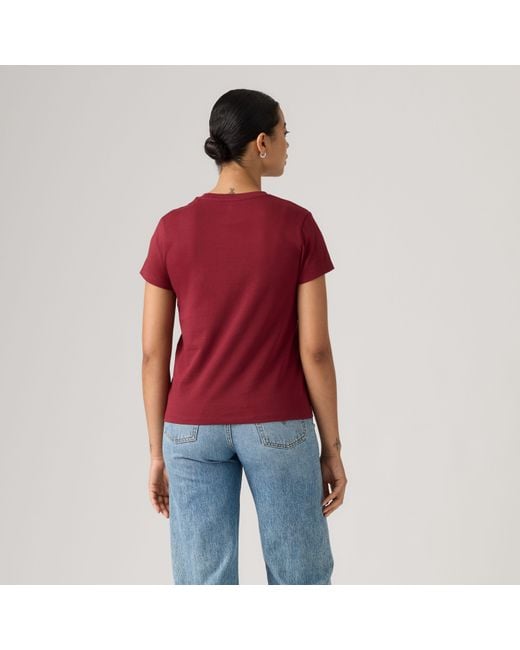 Levi's The Perfect Tee in het Red