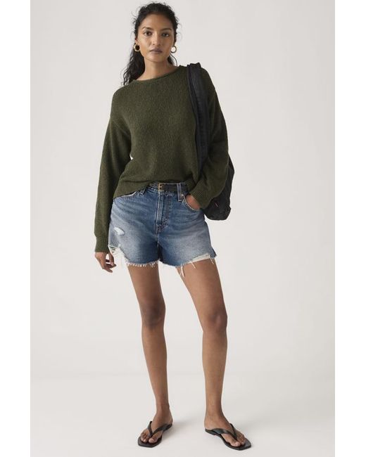 Levi's Blue Ribcage Shorts