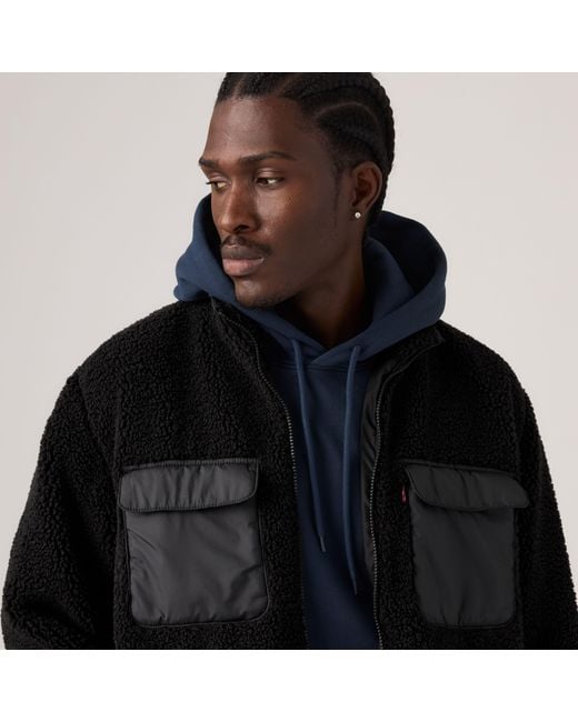 Levi's Black Campo Sherpa Jacket for men