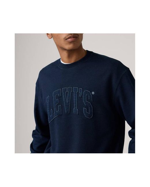 Sudadera De Cuello Redondo Standard Graphic Levi's de hombre de color Blue