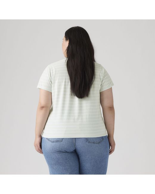 Levi's Perfect T Shirt (Plus Size) in het Gray