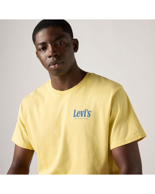 Levi's Yellow Relaxed Fit Graphic Tee for men