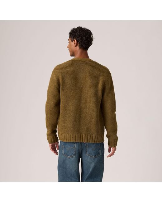 Levi's Mammoth Cardigan in het Natural voor heren