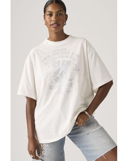 T Shirt Graphique Short Stack Levi's en coloris White