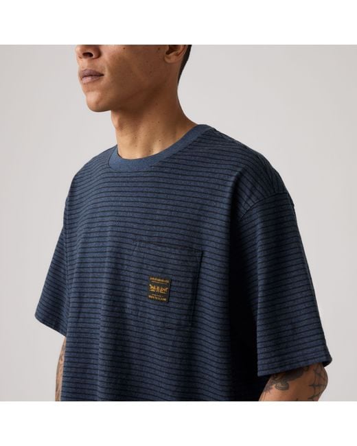 Levi's Blue Workwear Pocket Tee for men