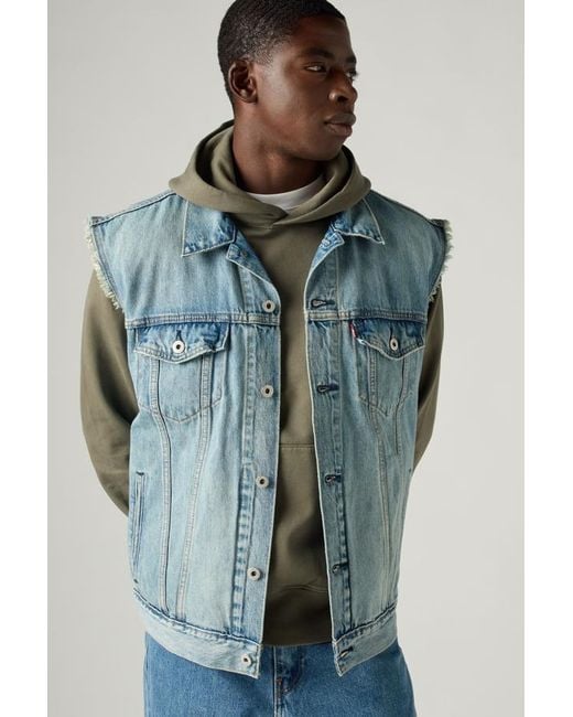 Chaleco Trucker Relajado Levi's de hombre de color Black