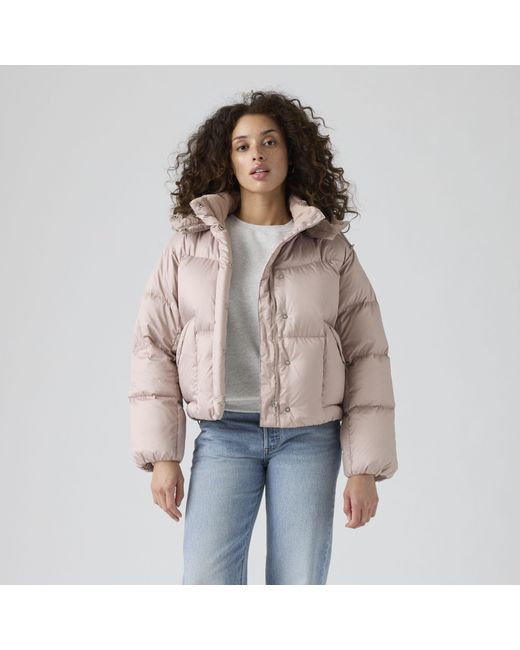 Levi's Red Western Bubble Shortie Jacket