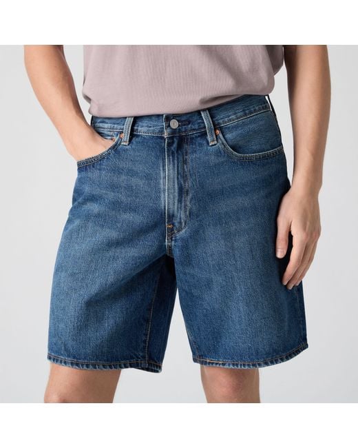 Levi's Blue 468 Loose Shorts for men