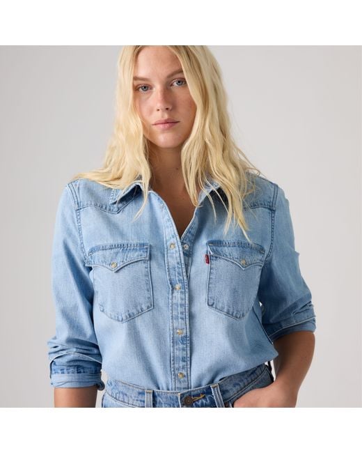 Levi's Blue Heritage Western Denim Shirt