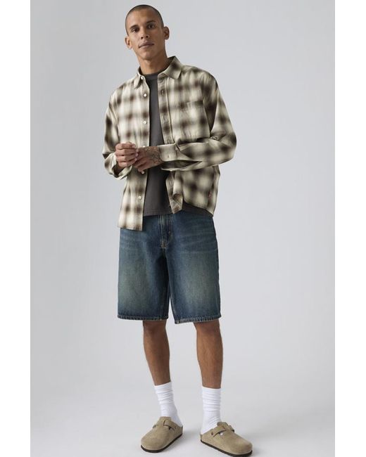 Levi's Blue 469 Loose Shorts for men