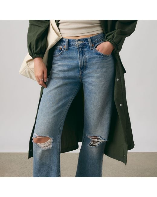 Levi's Green Easy Dad Jeans