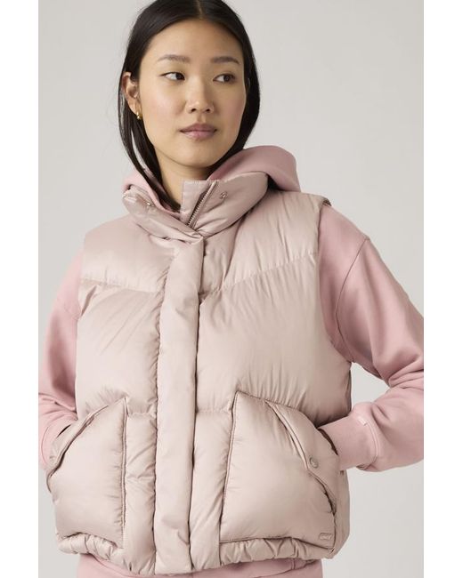 Levi's Pink Western Bubble Vest
