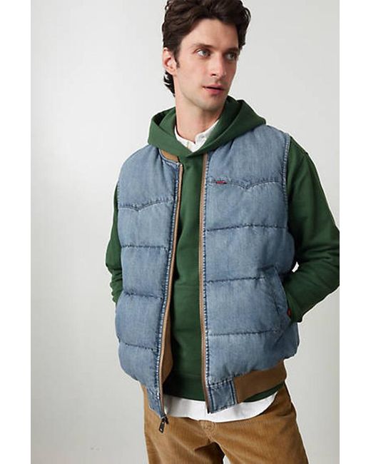 Levi's Black Western Super Puffer Vest for men