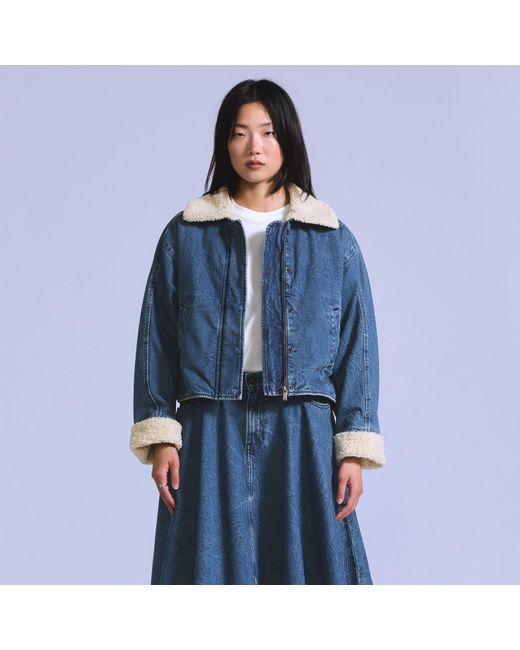Levi's Sherpa Jacket in het Blue