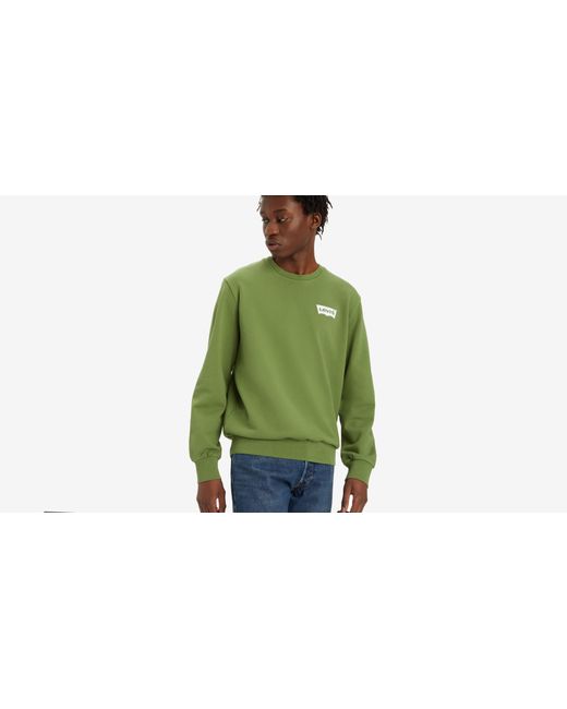 Sweat shirt col rond graphique standard Levi's pour homme en coloris Green