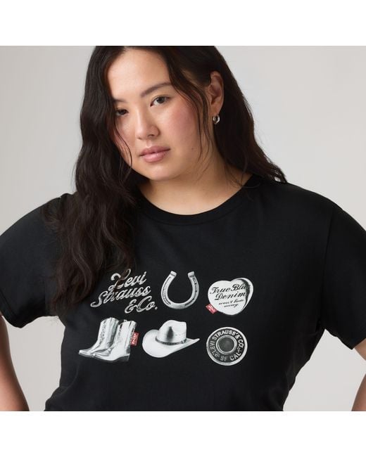 Levi's Black Perfect Tee (Plus Size)
