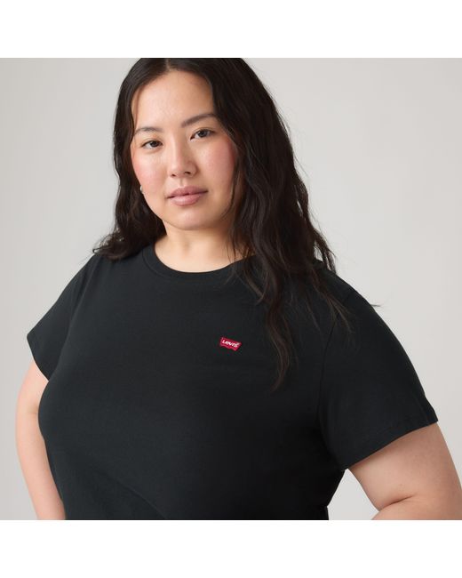 Levi's Het Perfect T Shirt (Grote Maat) in het Black