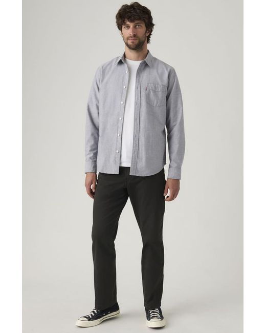 Levi's Gray Xx Chino Relaxed Straight Trousers for men