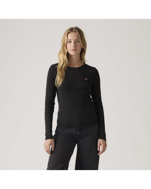 Levi's Black Essential Long Sleeve Tee (2 Pack)