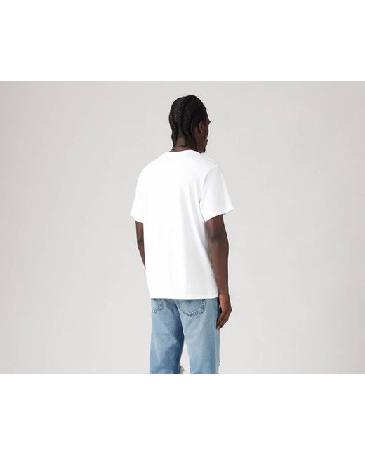 Levi's Relaxed Fit Short Sleeve Graphic Tee in het White voor heren