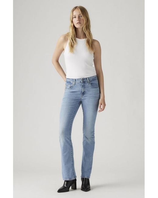Levi's Blue 725 High Rise Bootcut Jeans