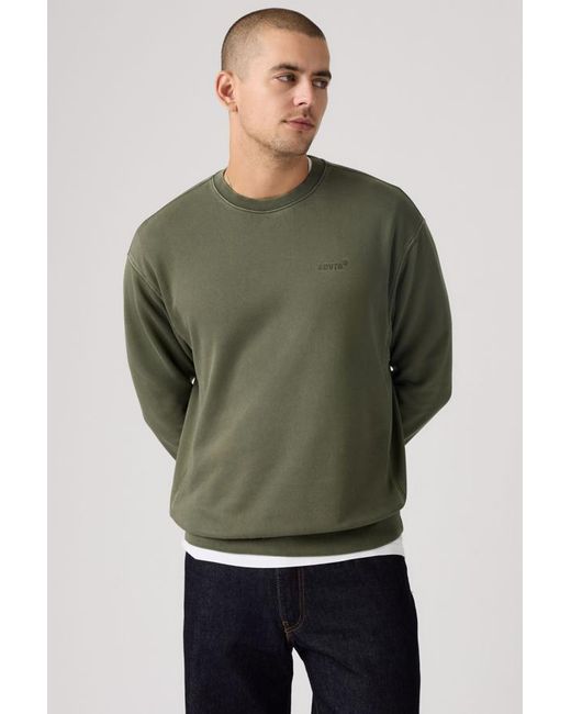 Levi's Green Authentic Crewneck Sweatshirt for men