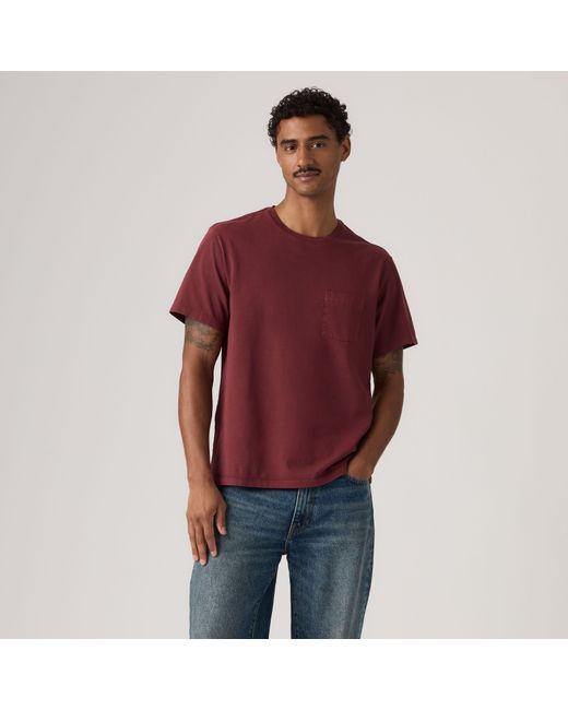 Levi's Essential Pocket Tee in het Red voor heren