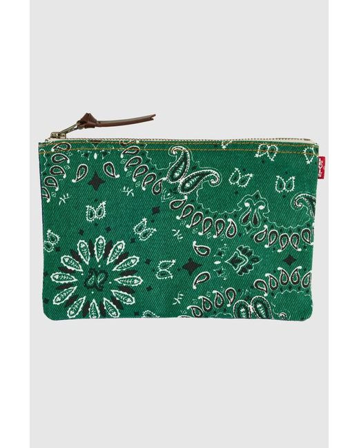 Levi's Green Graphic Small Pouch
