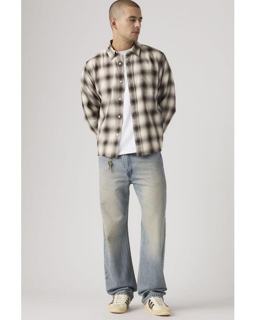 Levi's Blue 565 Loose Straight Jeans for men