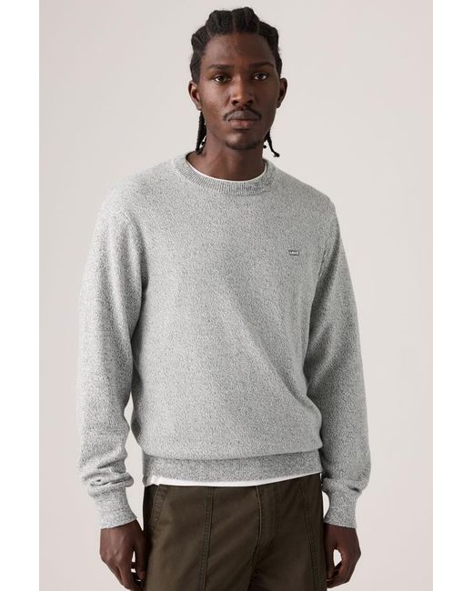 Levi's Gray Lightweight Housemark Sweater for men