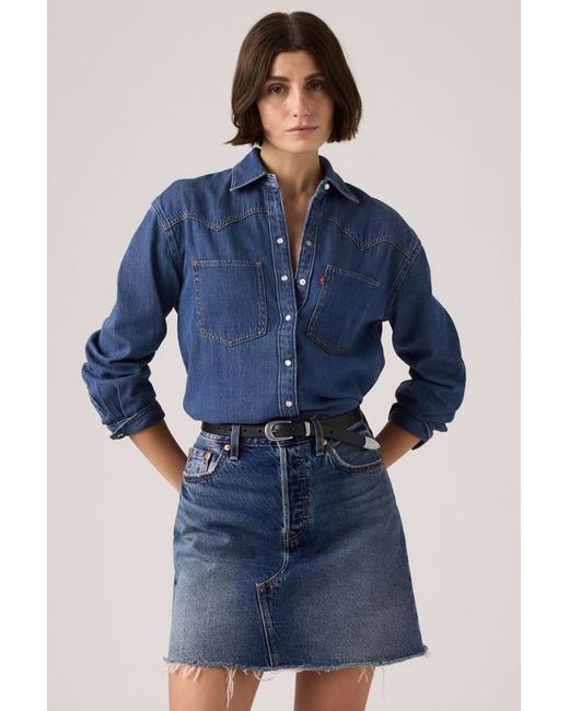 Levi's Blue Teodora Western Shirt