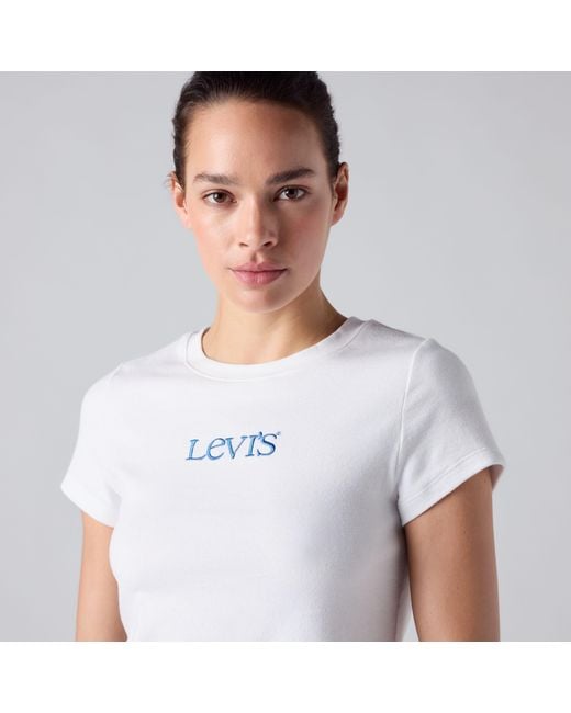Levi's White Graphic Essential Baby Tee
