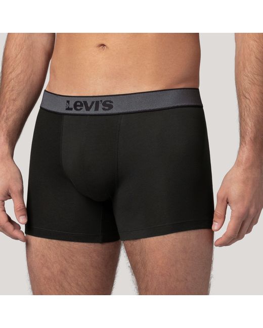 Twill Boxer Brief 2 Pack Levi's de hombre de color Black
