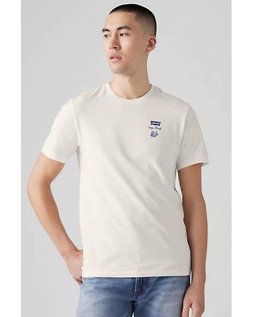 Camiseta Graphic Crewneck Levi's de hombre de color White