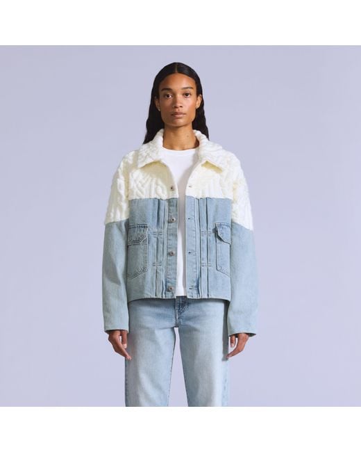 Levi's Aran Trucker Jacket in het Blue