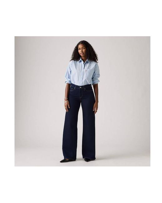 Jean 318 Shaping Wide Leg Levi's en coloris Blue
