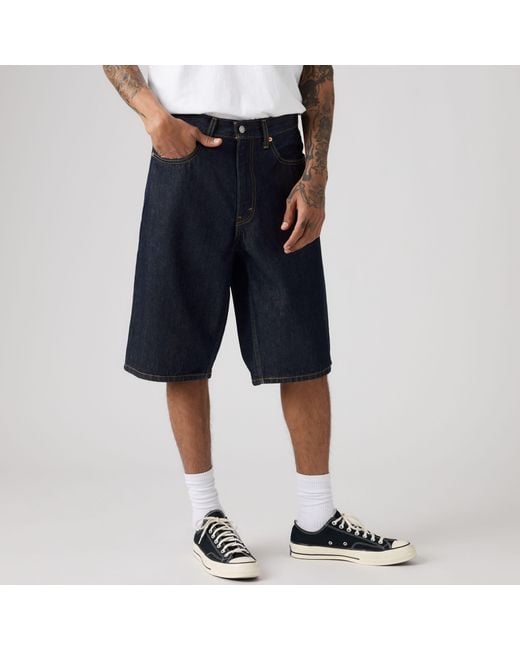 Levi's Blue 470 Baggy Shorts for men
