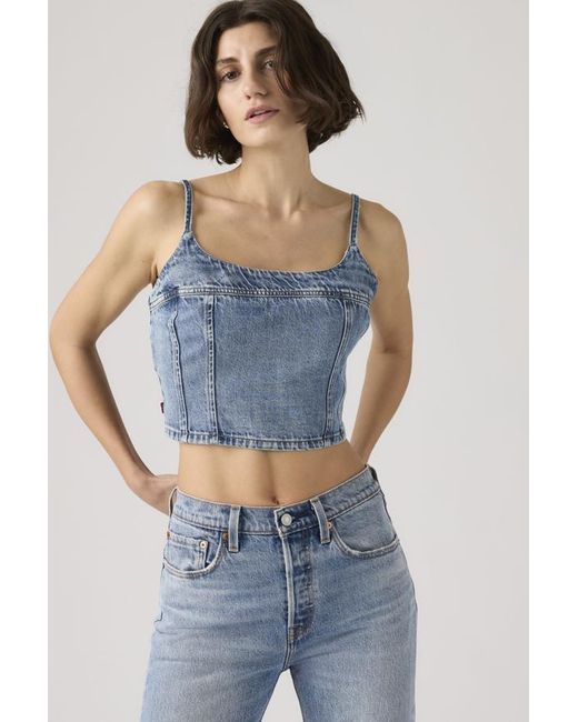 Levi's Blue Jadine Denim Cami Tank