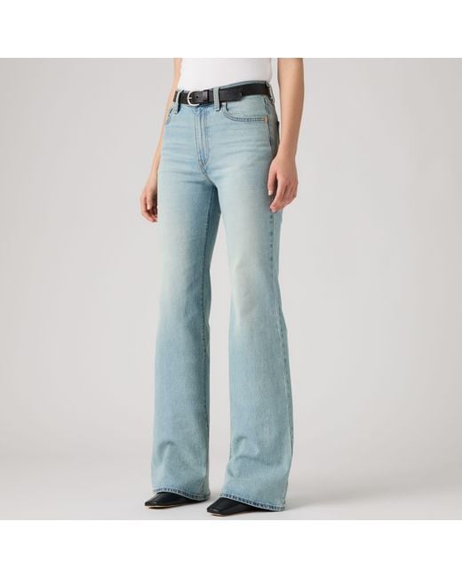 Levi's Green Ribcage Flare Jeans