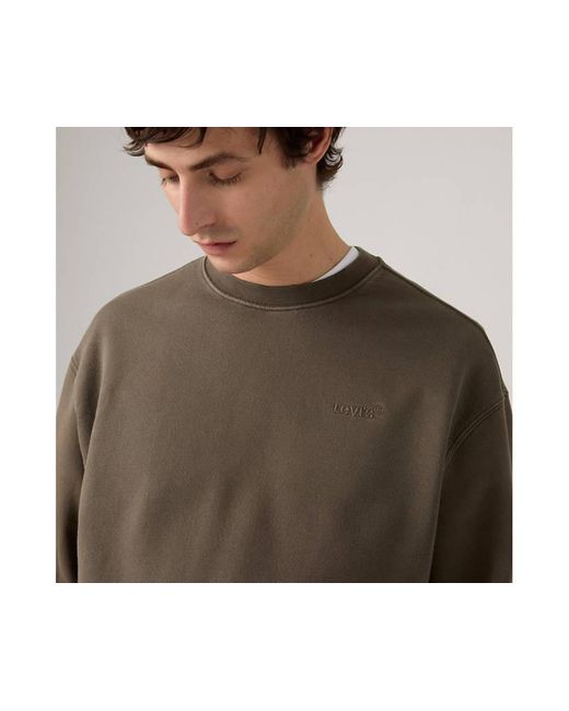 Sudadera De Cuello Redondo Authentic Levi's de hombre de color Brown