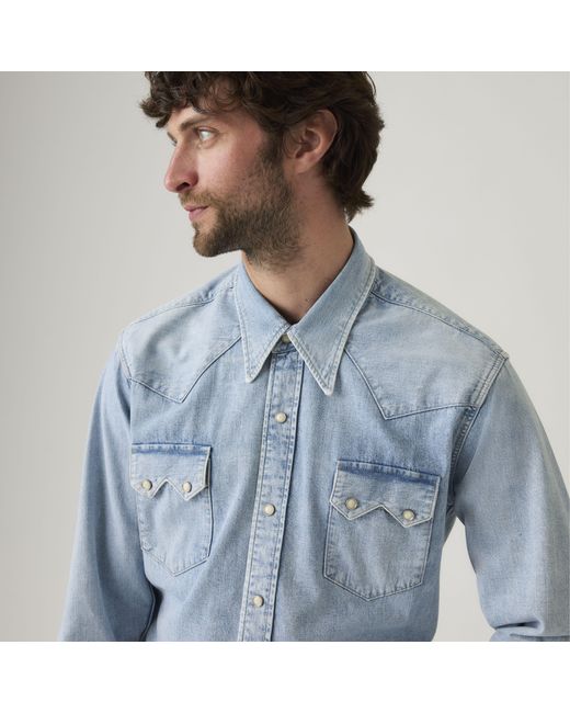 Levi's Blue Vintage Clothing Shorthorn Sawtooth Shirt for men