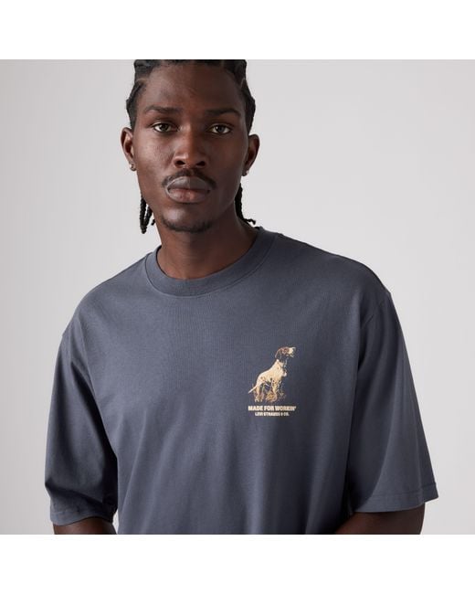 Levi's Blue Workwear Graphic Tee for men
