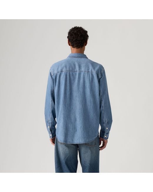 Levi's Mariposa Worker Overhemd in het Blue voor heren