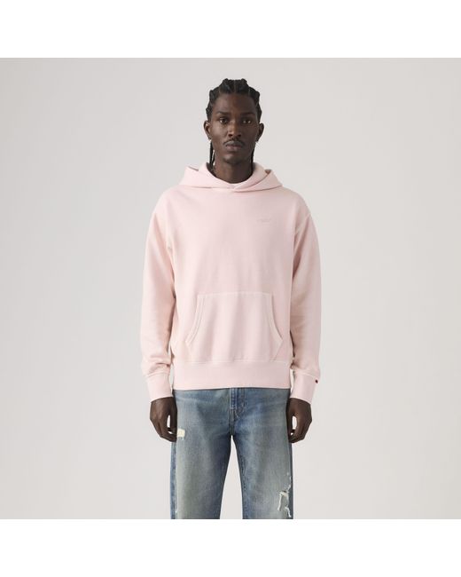 Levi's Authentic Hoodie in het Pink voor heren