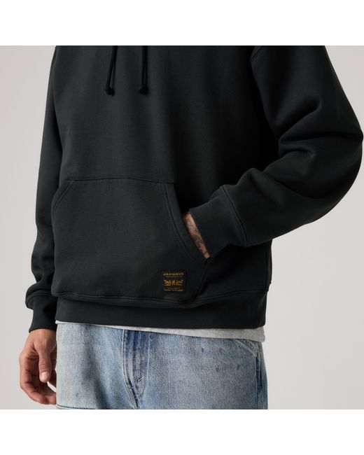 Levi's Black Workwear Pullover Hoodie for men