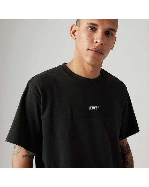 Levi's Black Relaxed Fit Graphic Tee for men