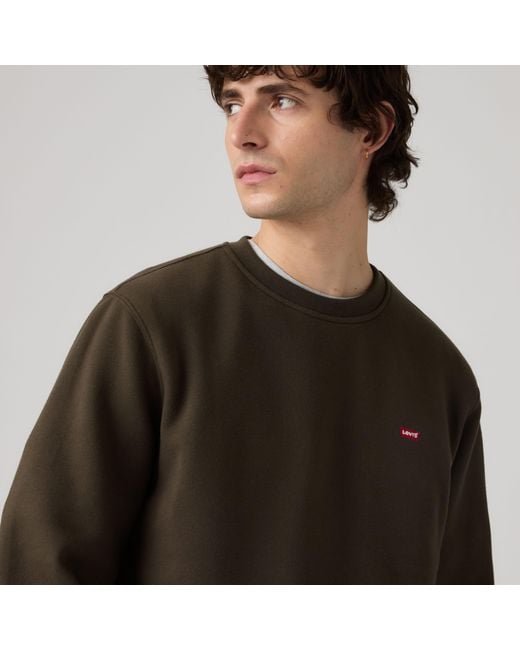 Levi's Brown Crewneck Sweatshirt for men